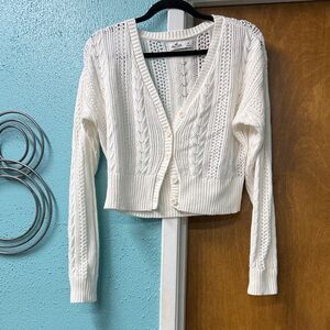 Holster  Cream Knit Cardigan Sweater